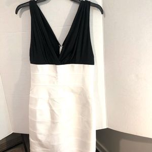 Maria bianca nera medium black and white dress